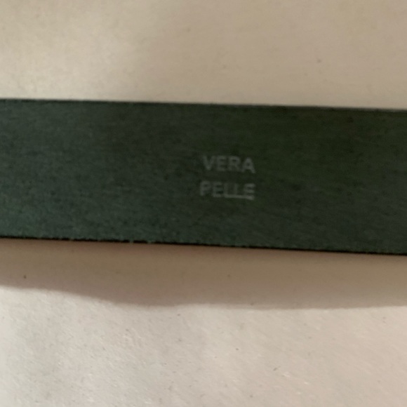 nwt VERSACE size 44" greek key LEATHER BELT - Picture 6 of 7